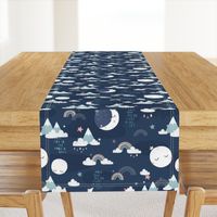 Love you to the moon and back - navy blue