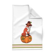 Tea Towel Thanksgiving Fox