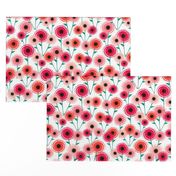 Mid Century Modern Poppy Flowers