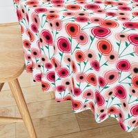 Mid Century Modern Poppy Flowers