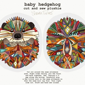 baby hedgehog plushie
