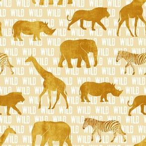 wild safari - gold - animals