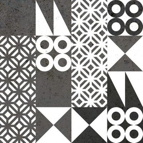 Geometric bauhaus retro pattern