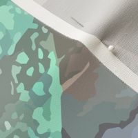 Dragonfly tea towel pastel tones
