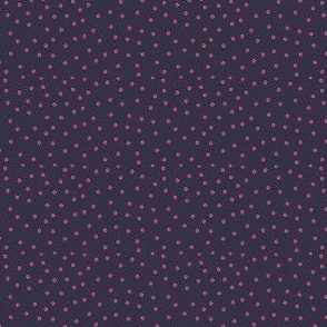 Painted Dots Bright Pink on Navy