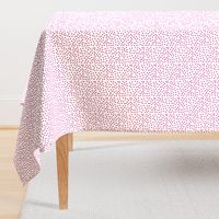 Twinkling Fuchsia Dots on Icy Cream - Medium Scale