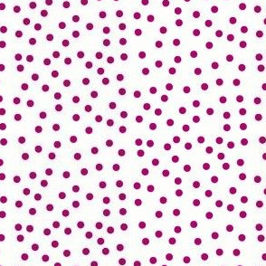 Twinkling Fuchsia Dots on Icy Cream - Medium Scale