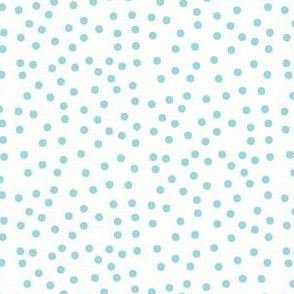 Twinkling Heavenly Blue Dots on Icy Cream - Medium Scale