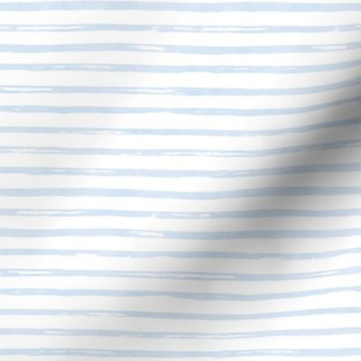 8" Blue Watercolor Stripes