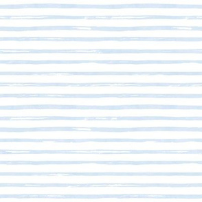 8" Blue Watercolor Stripes