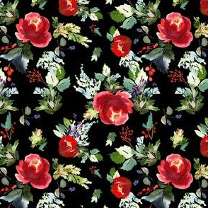 4" Boho Winter Garden - Black