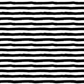 8" Black and White Stripes