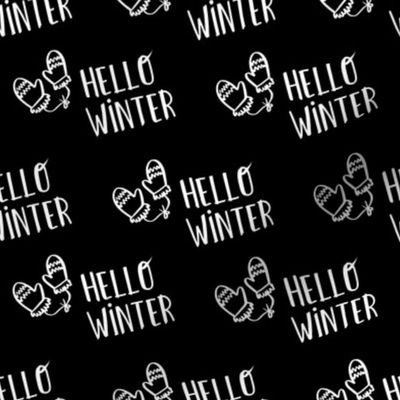 4" Hello Winter - Black