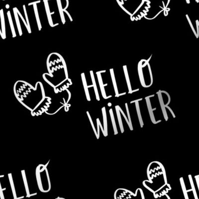 8" Hello Winter - Black