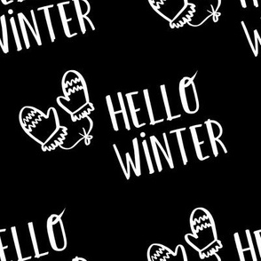 8" Hello Winter - Black