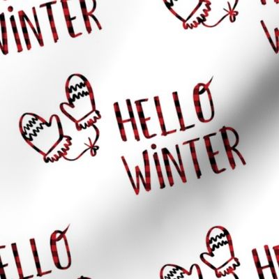 8" Hello Winter - Plaid