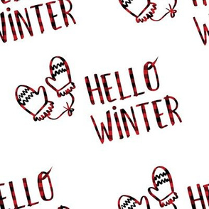 8" Hello Winter - Plaid