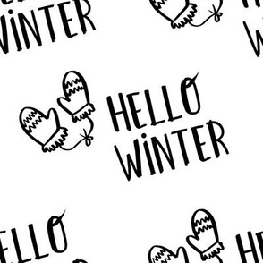 8" Hello Winter - White
