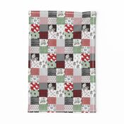 8" Winter Sleepy Bear Wholecloth Cheater Quilt