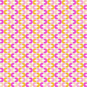 Abstract Geometric, small pinks