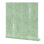 Large Shagreen White on Green