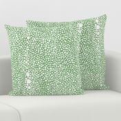 Large Shagreen White on Green