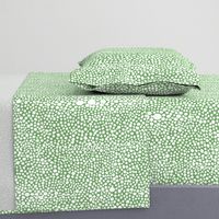 Large Shagreen White on Green