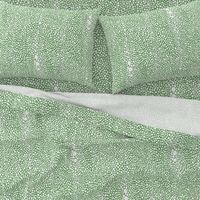 Large Shagreen White on Green