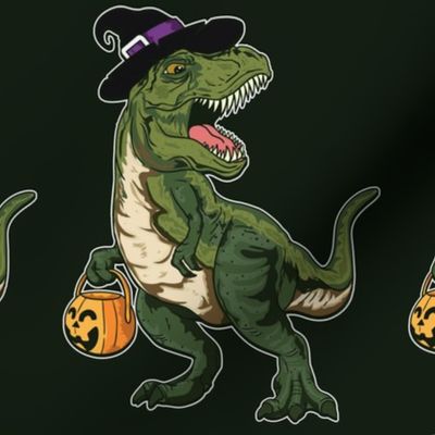 Dinosaur Witch Halloween