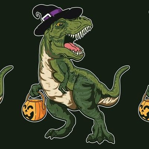 Dinosaur Witch Halloween