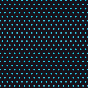 Tiny small polka dots neon blue dog bandana