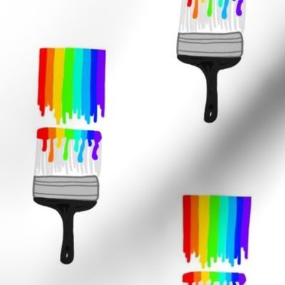 Rainbow Paintbrushes