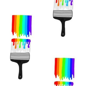 Rainbow Paintbrushes