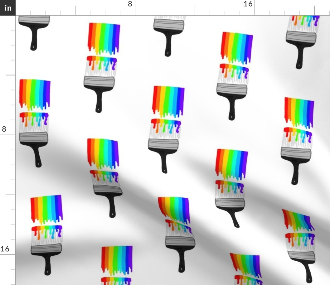 Rainbow Paintbrushes