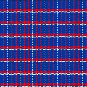 Blue Red White Patrioric Holiday Plaid 