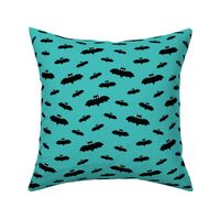 tiny bats teal 60% smaller » halloween