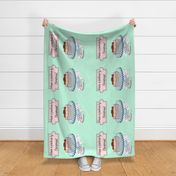 Tea towel - Pavlova-ly Christmas - Mint