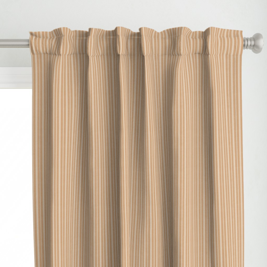 Classy Linen Stripes on Ochre (gold, burnt orange cloth canvas texture)