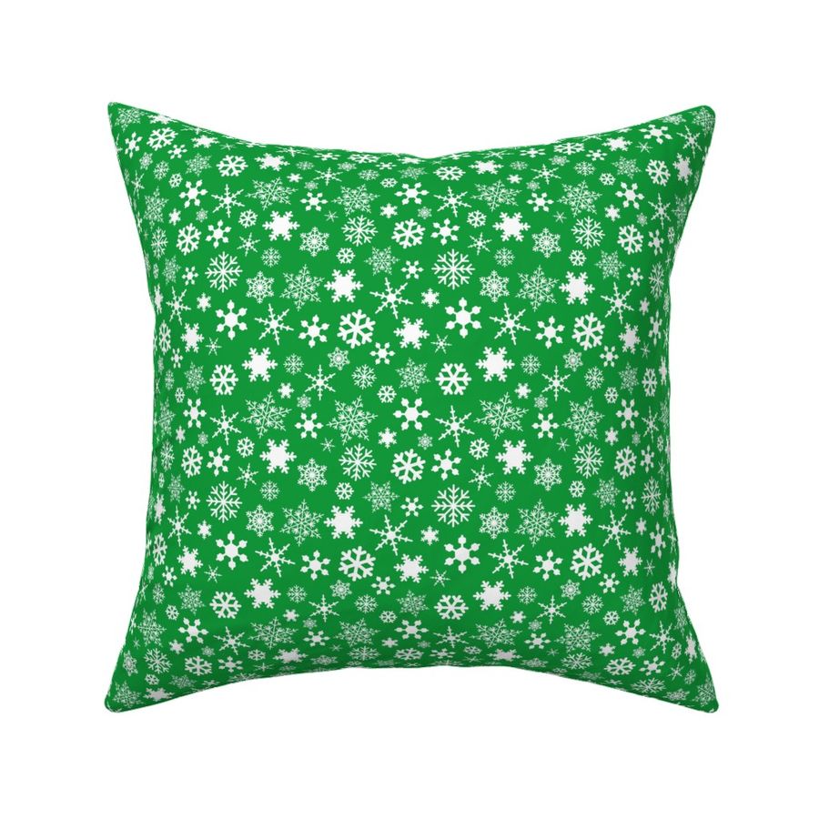 Snowflakes green