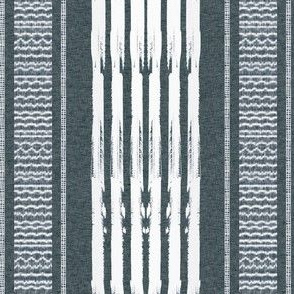 Gray and White Stripes blanket vertical