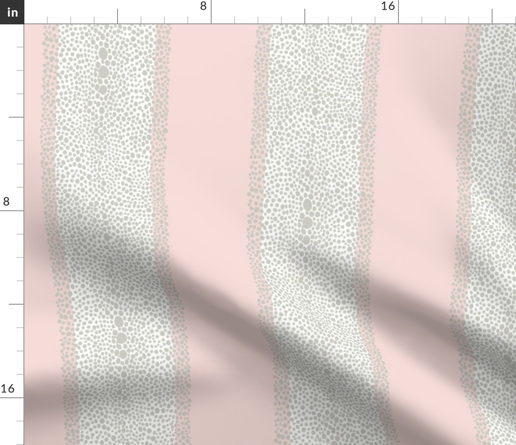 Shagreen Stripe in Blush and Fawn