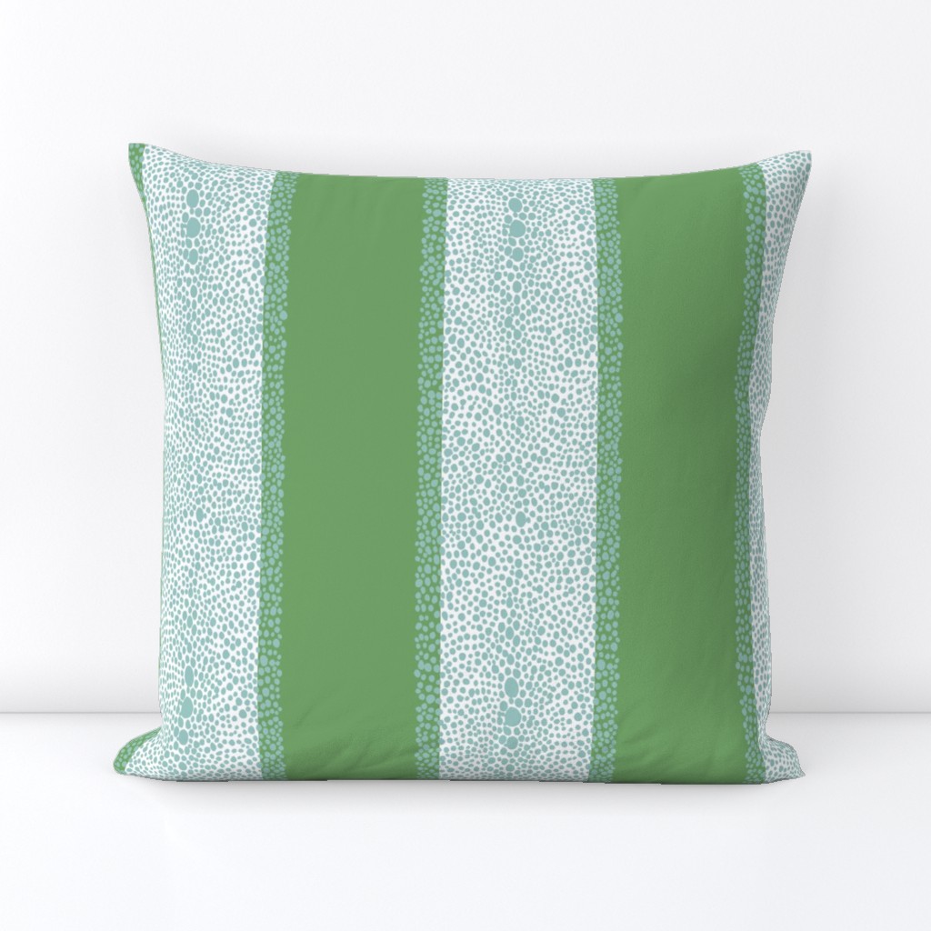 Shagreen Stripe Green and Aqua