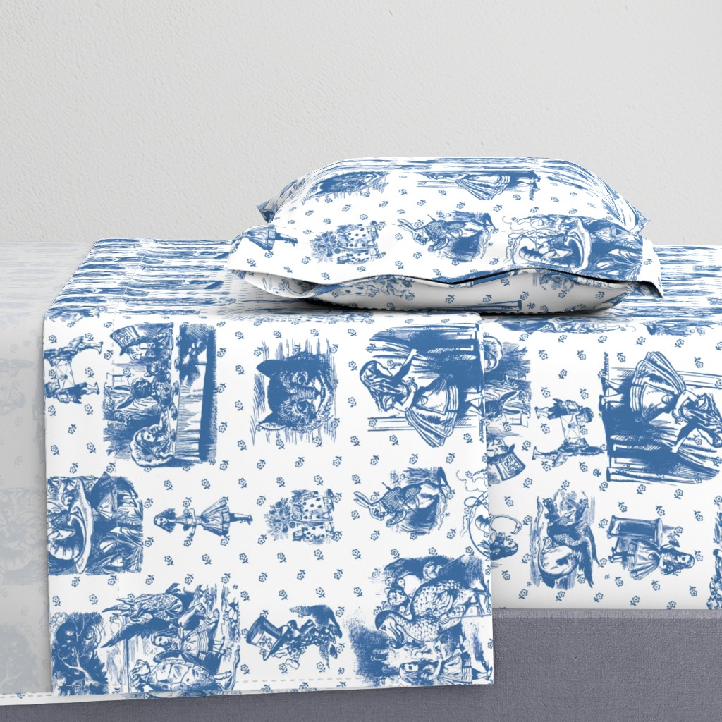 Alice toile blue and white