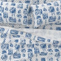 Alice toile blue and white