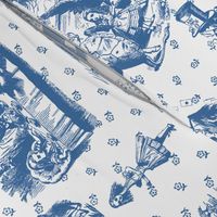 Alice toile blue and white