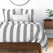 Simple Shagreen Stripe Black on white