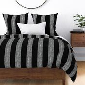 Simple Shagreen Stripe white on black