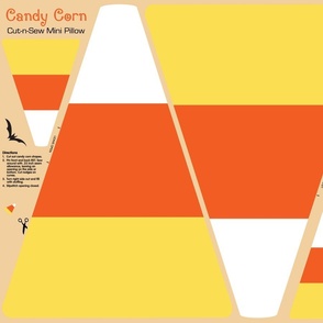 Candy Corn Cut and Sew Mini Pillow