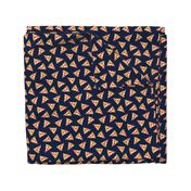 (1.75" scale) pizza slice (navy) food fabric C18BS