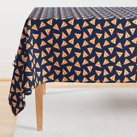 (1.75" scale) pizza slice (navy) food fabric C18BS